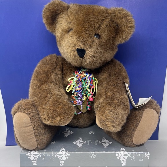 1992 Vermont Teddy bear happy birthday NWT - Picture 1 of 10